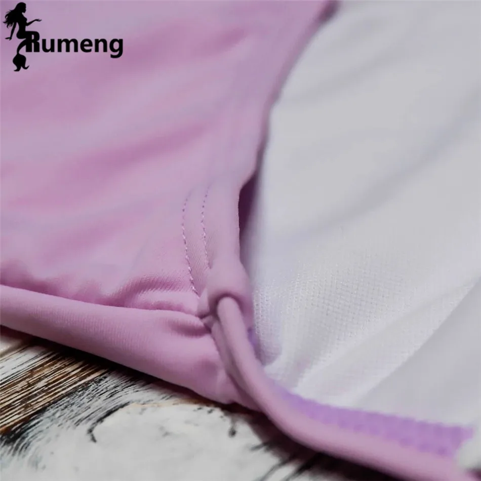 Слитные купальники RUMENG для женщин 2018 сплошной купальник женский купальный