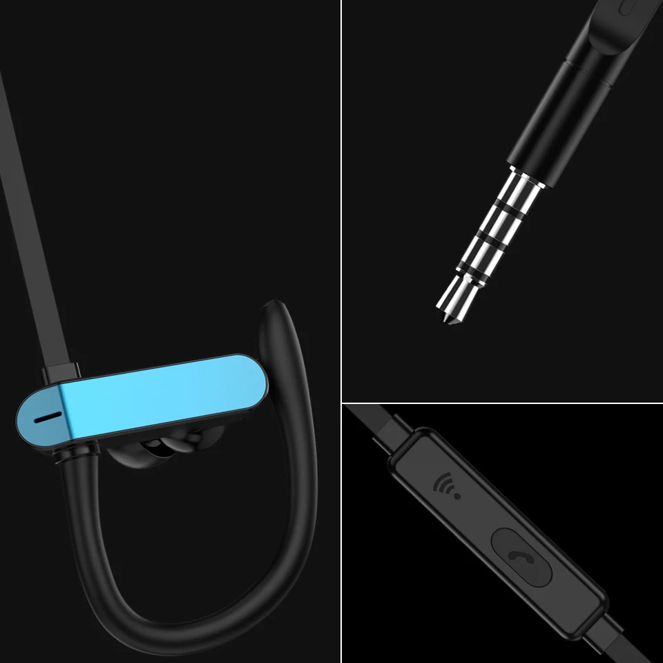 Wired headset Anti-drop Sport Earphone Headphones Super Bass Running Music HD Hifi Headset for Mobile Phones and PC 3.5mm jack |