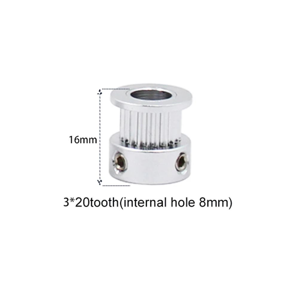 ID8mm ht16mm 20tooth Gt2 зубчатый шкив 6 мм пропускная способность gt2 16 Зуб 20 зубчатый шкив детали 3d принтера - Цвет: ID8mm ht16mm 20tooth