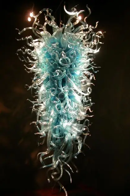 

Long Chandeliers Lighting for Project Hand Blown Glass Chandelier Light