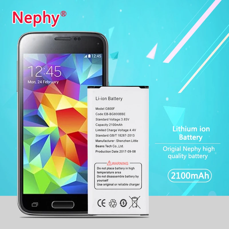 Аккумулятор для Samsung GALAXY S5 mini S5MINI G800 G800F G800H | Мобильные телефоны и аксессуары