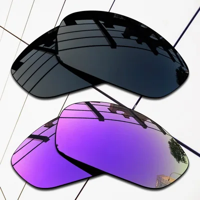 Black and Violet E.O.S поляризованные Сменные линзы для солнцезащитных очков Оукли Джульетта-сортов цветов - Цвет линз: Black and Violet
