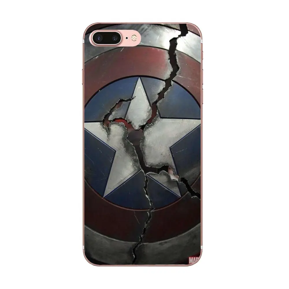 as picture Чехол-накладка для мобильного телефона из ТПУ герой Marvel Капитан Америка оружие-щит для Xiaomi Redmi Note 2 3 3 S 4 4A 4X5 5A 6 6A Pro Plus - Цвет: as picture