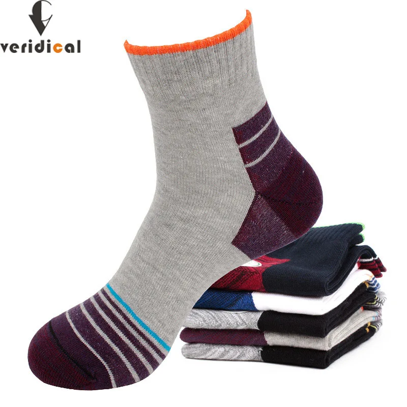 VERIDICAL Мужские короткие компрессионные носки из 100 хлопка модные мужские Meia Masculina 5