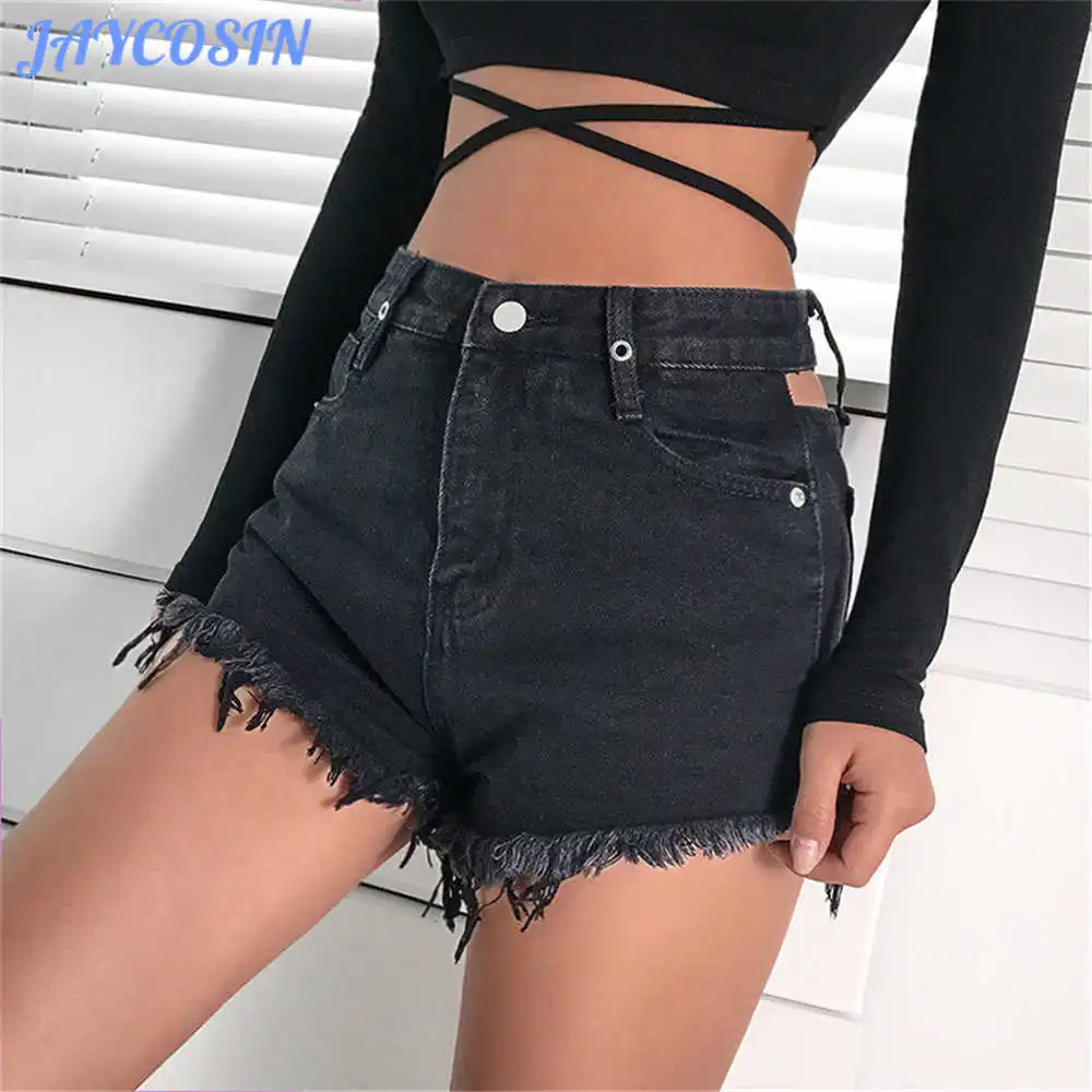 JAYCOSIN женская одежда шорты сексуальные черные тонкие джинсовые женские модные