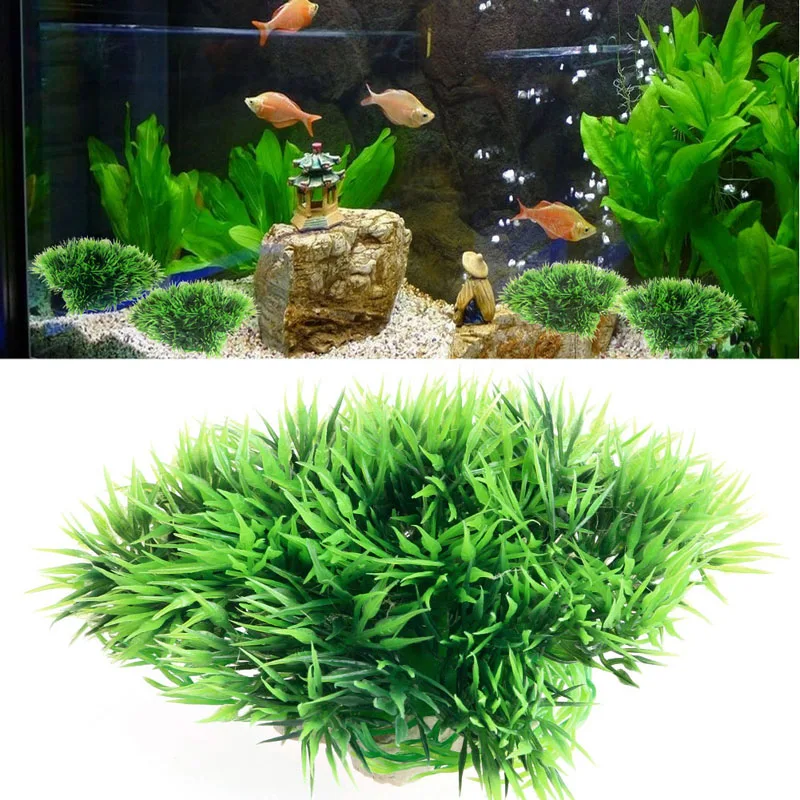

Simulation Aquarium Plant Ornament Green Plastic Aquatic Plants Fish Tank Decor
