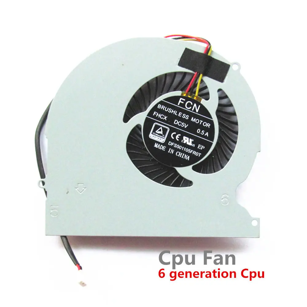 New Original Cpu Fan For Clevo Eluktronics Sager 8156 8157 Gaming Laptop Cpu Cooling Fan