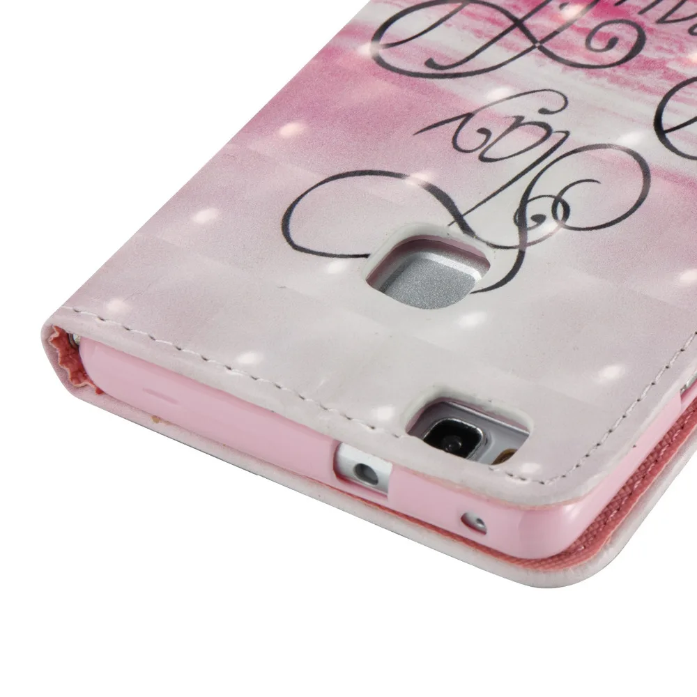 Diamond 3D Цветы Узор Искусственная кожа флип чехол с горе стенд для Huawei P9 Lite |