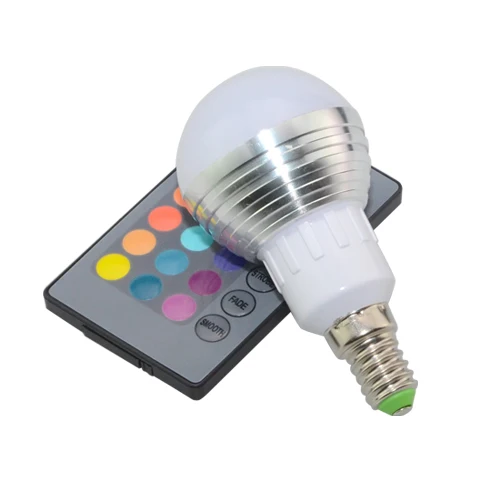 Новогодняя светодиодная RGB лампа E14 9 Вт 110 В 220 16 цветов|lamp floodlight|control giflamp for dining room |