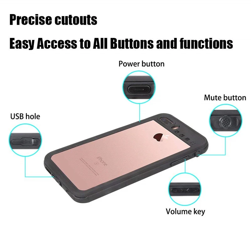 Водонепроницаемый чехол для iPhone 8 7 6s Plus | Мобильные телефоны и аксессуары