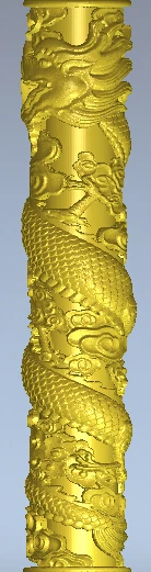 

Dragon column 3D model in STL file for CNC router carving relief 34.9MB