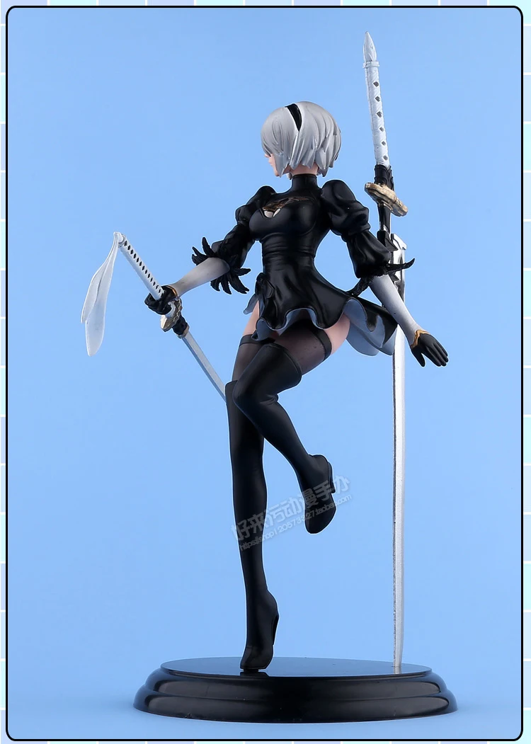 Горячая игра Sci Fi Nier Automata 2B Figura Yorha No.2 Тип B Battle Sexy 25 см фигурка игрушки|Игровые