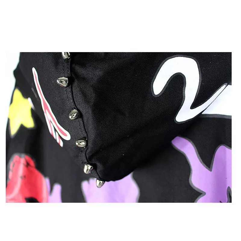 Пламя Печати Письма Граффити Пальто С Капюшоном Хлопка Траншеи Женщина Casaco Весна