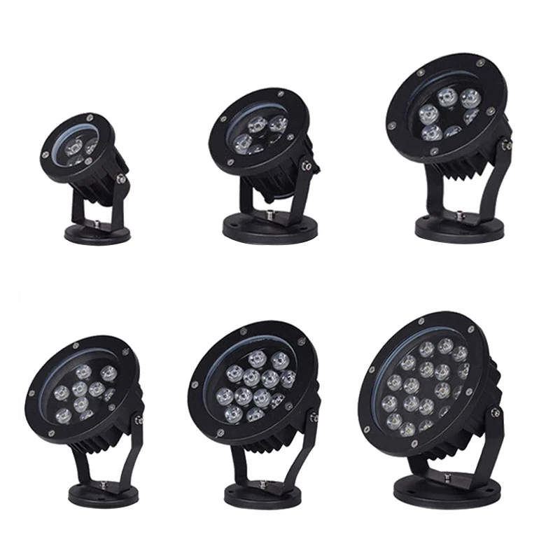 IP66 Outdoor LED Lawn Lamp 3W 9W 24W Garden Landscape Light AC85-265V 24V Waterproof Lighting Path Spotlights | Лампы и освещение