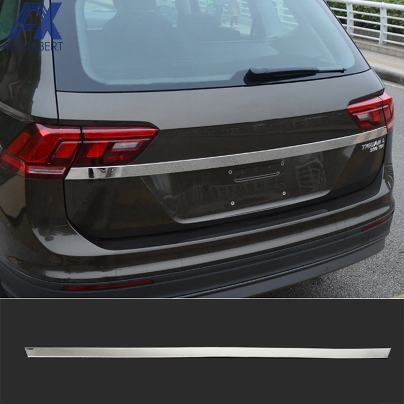 AX подходит для VW Tiguan хромированный задний багажник багажника Дверная ручка Крышка хвостовика светильник лампа отделка ободок молдинг Гарнир