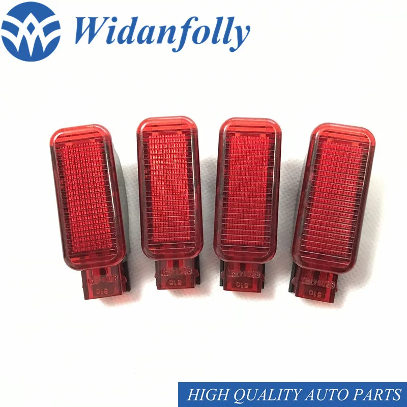Widanfolly 4 шт. для A3 S3 A4 A5 A6 A7 A8 Q3 Q5 TT RS3 RS4 RS6 Octavia Y-eti Fabia красная Дверная панель