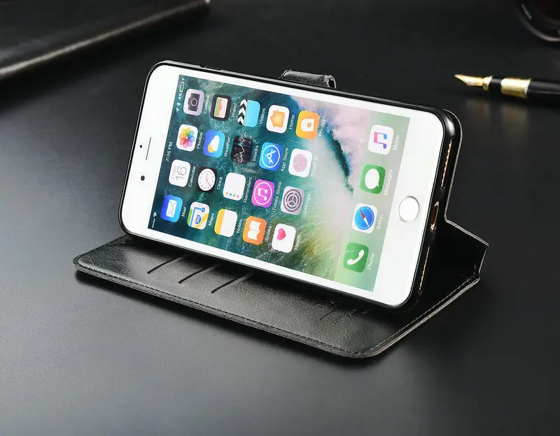 Роскошный чехол-кошелек Dneilacc для iPhone 6, 7, 8, 6s Plus, X, XS, Max, XR, откидная крышка-книжка из искусственной кожи, чехол-подставка для телефона, чехол s