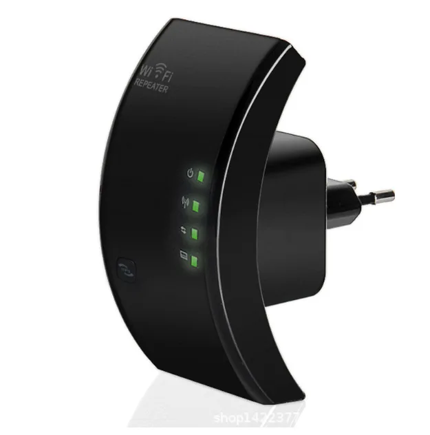 Черный Wifi ретранслятор 300 Мбит/с беспроводной wifi диапазон сигнала расширитель 802.11N/B/G wifi усилитель сигнала Wi-Fi точка доступа - Цвет: Черный