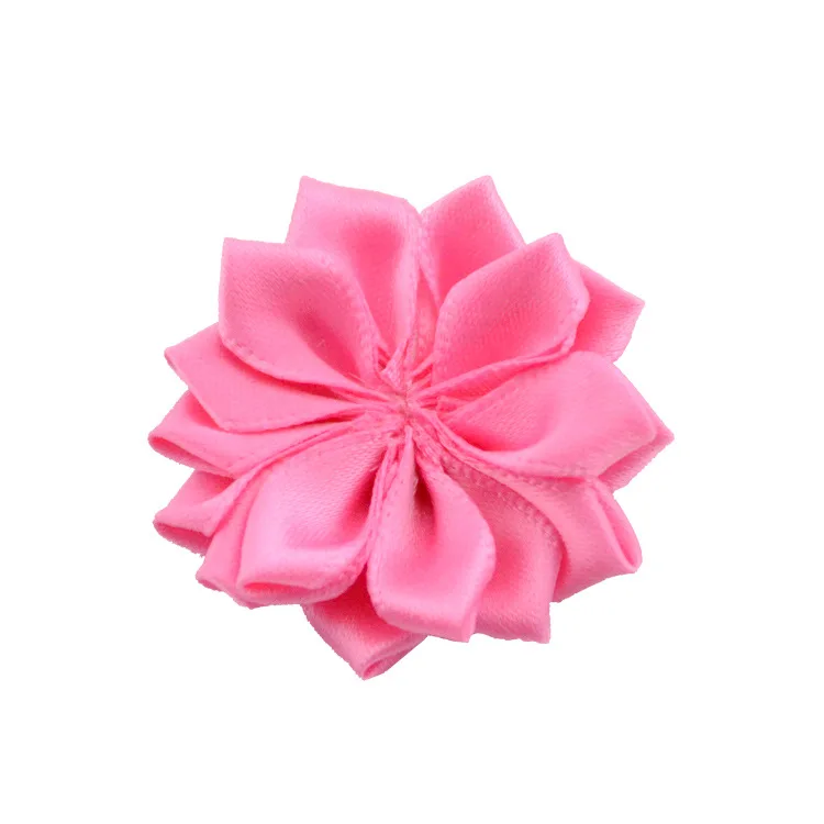 5 Nishine 1," 20 шт./лот 16 Petaled атлас с розочками ленты цветы используются для детей головная повязка для взрослых заколки для волос Diy аксессуары для волос - Цвет: 5