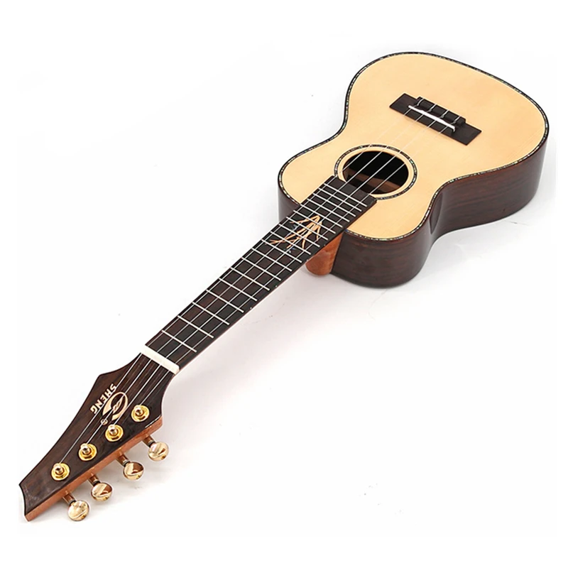 

High-grade 23/26 inch Ukulele AAAA select Ingman Solid Wood Spruce Top Ukelele Back Rosewood Mini Hawaii Guitar Gloss Finish