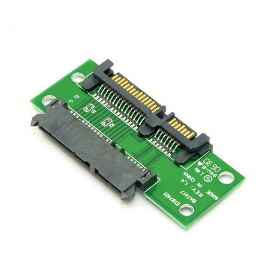 3 5 &quotи 2 polegada 22-контактный 7 + 15 P SATA Мужской Для женщин удлиняющий адаптер