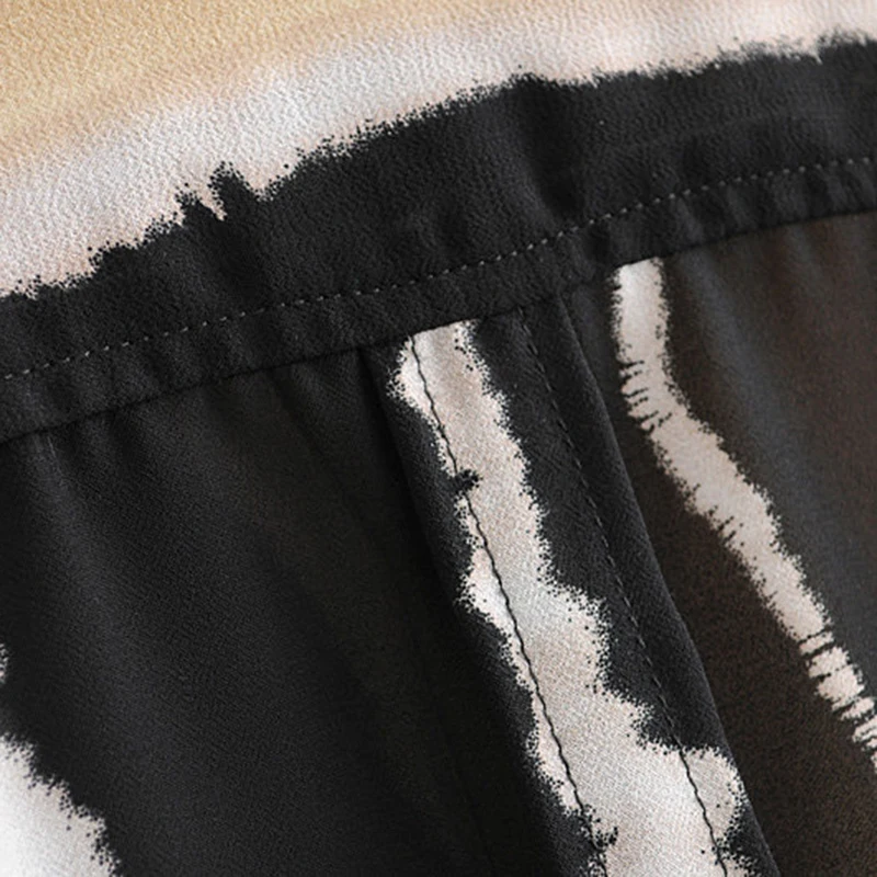 Для женщин мода сращивания Цвет в европейском стиле с принтом Стиль блузка 2019