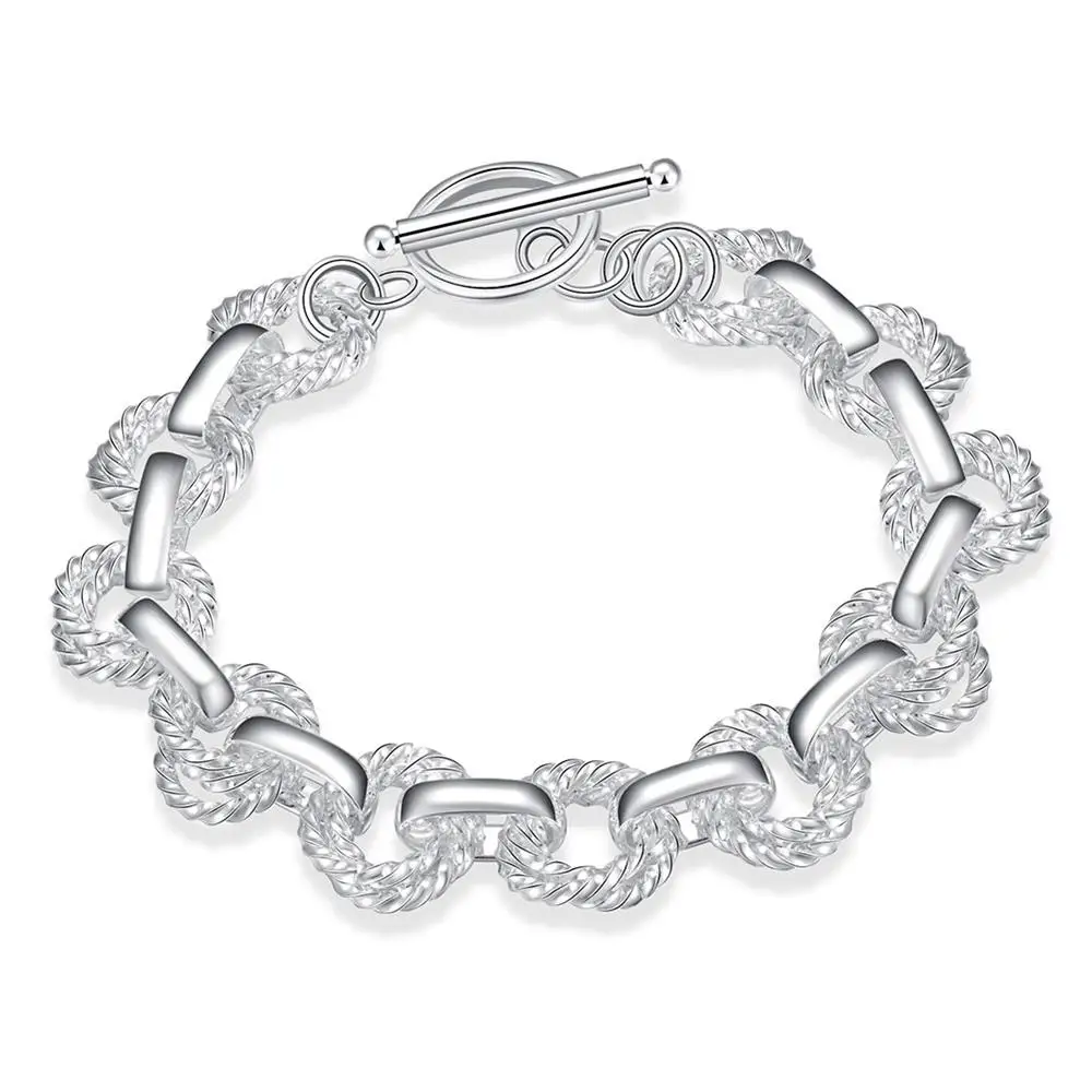 H319 последние Для женщин Стильный Дизайн серебряный браслет Прямая Продажа с