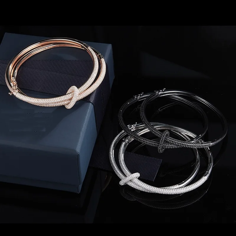 Женский Штабелируемый Круглый браслет YP1161 роскошное ювелирное изделие из