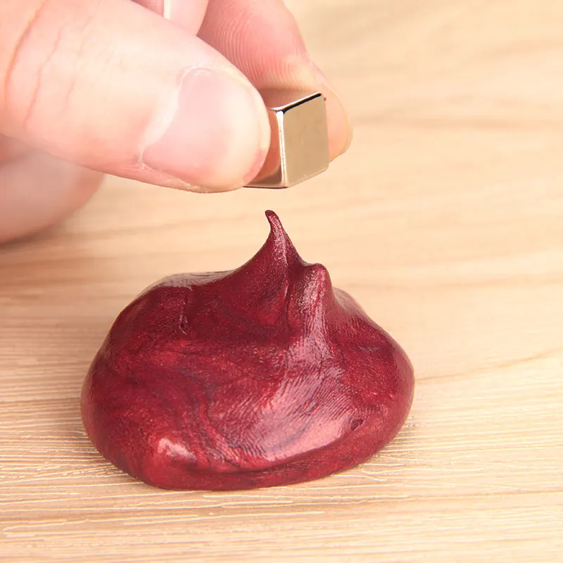 Забавная Магнитная резиновая грязь DIY магнитный слайм полимерная глина цветная