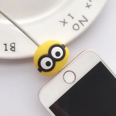 Style 10 1 шт. кабель протектор для iPhone кабель Зарядное устройство USB кабель намотка-держатель аксессуар органайзер милый животный кукла модель Забавный - Цвет: Style 10