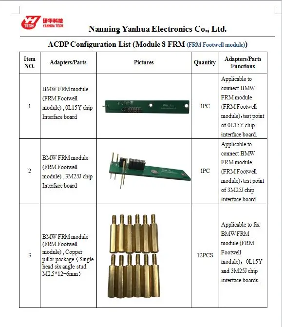 Yanhua мини ACDP модуль 7 и 8 --- обновление ключ FRM для B-M-W | Автомобили мотоциклы