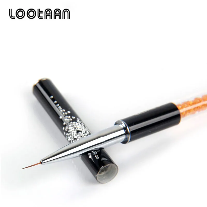 Lootaan 7/9/11 мм кисти для рисования линий дизайна ногтей кристаллические акриловые