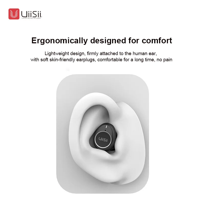 UiiSii TWS 60 беспроводные Bluetooth наушники IPX5 водонепроницаемые спортивные HiFi стерео 5 0