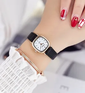 Лидер продаж, женские кварцевые часы с кожаным ремешком, Женские Аналоговые маленькие часы dail, женские наручные часы montre femme