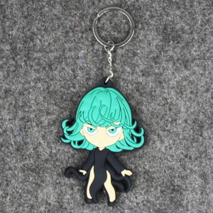 7 шт/лот Аниме ONE PUNCH MAN Saitama Sensei Genos Tatsumaki Tornado of Terror Figure Toys мини брелок подвеска - Цвет: 7pcs G