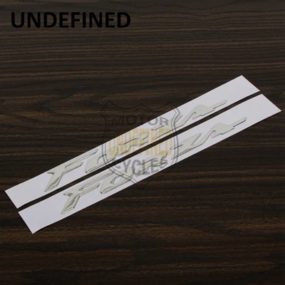 Chrome UNDEFINED 2pcs Мотоцикл Велосипед 3D наклейки эмблема логотип поднятый светоотражающий обтекатель бак топлива наклейки Винил Bling для Honda Forza - Цвет: Chrome