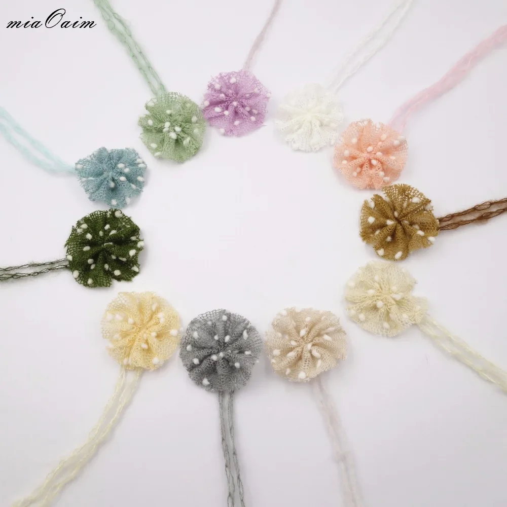 

10Pcs/lot Newborn Flower Headband Baby Photography Prop Little Girls Head Hair Accessories Photo props for Newborn Photography