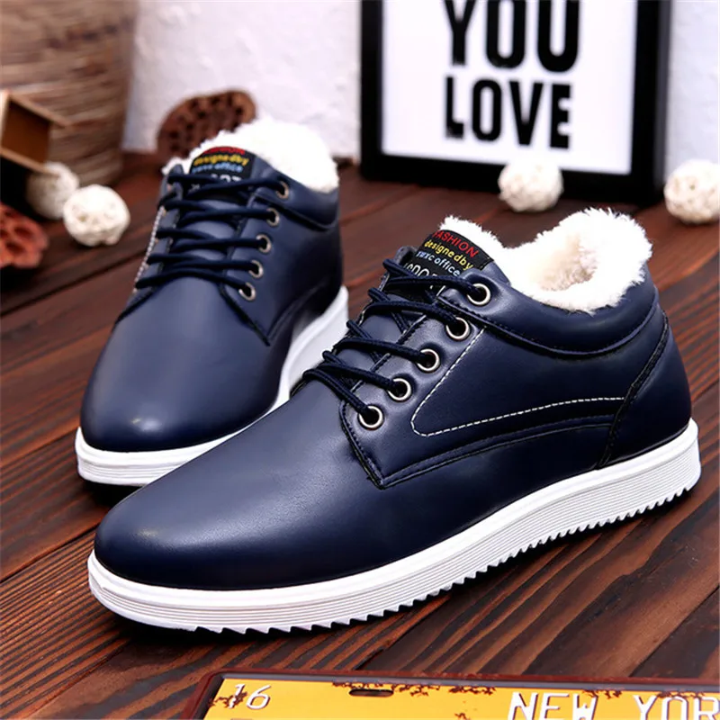 2019 осенние и зимние Бархатные кроссовки мужские толстые теплые хлопковые туфли