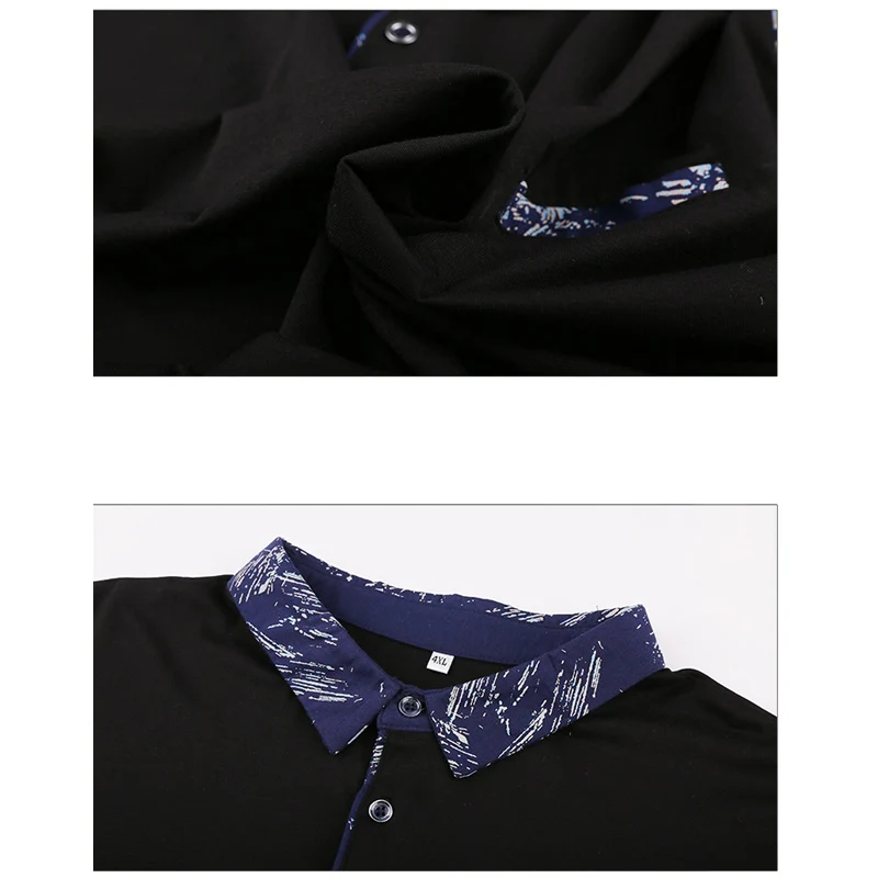 2018 Мужская рубашка поло топ бизнес мужчины Camisa Masculina Хлопок Homme рабочий Топ Silm Fit 5XL