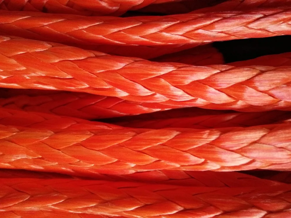 Синтетический трос для лебедок кабель uhmwpe с наперсом оболочкой и крючком 3/8x100