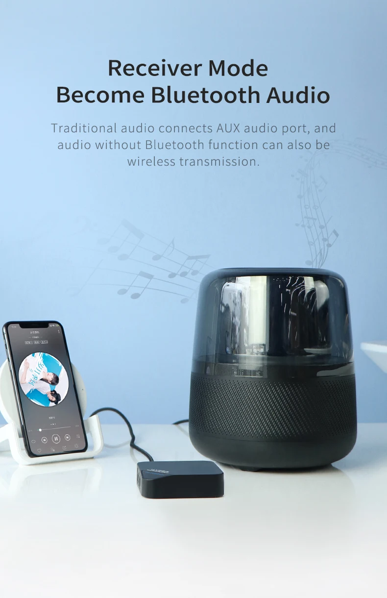 Hagibis Bluetooth 5,0 приемник передатчик 2 в 1 беспроводной aptX HD аудио 3,5 мм AUX/SPDIF/type-C адаптер для ТВ/наушников/автомобиля/ПК