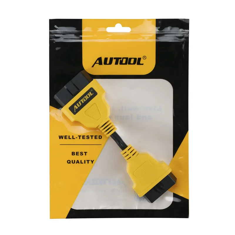 14cm yellow AUTOOL 14 см OBD2 удлинитель автомобильный для запуска IDIAG/Easydiag/Pro/Pro3/V/GOLO/Mdiag удлиненный obdii Кабельный разъем OBD адаптер - Цвет: 14cm yellow