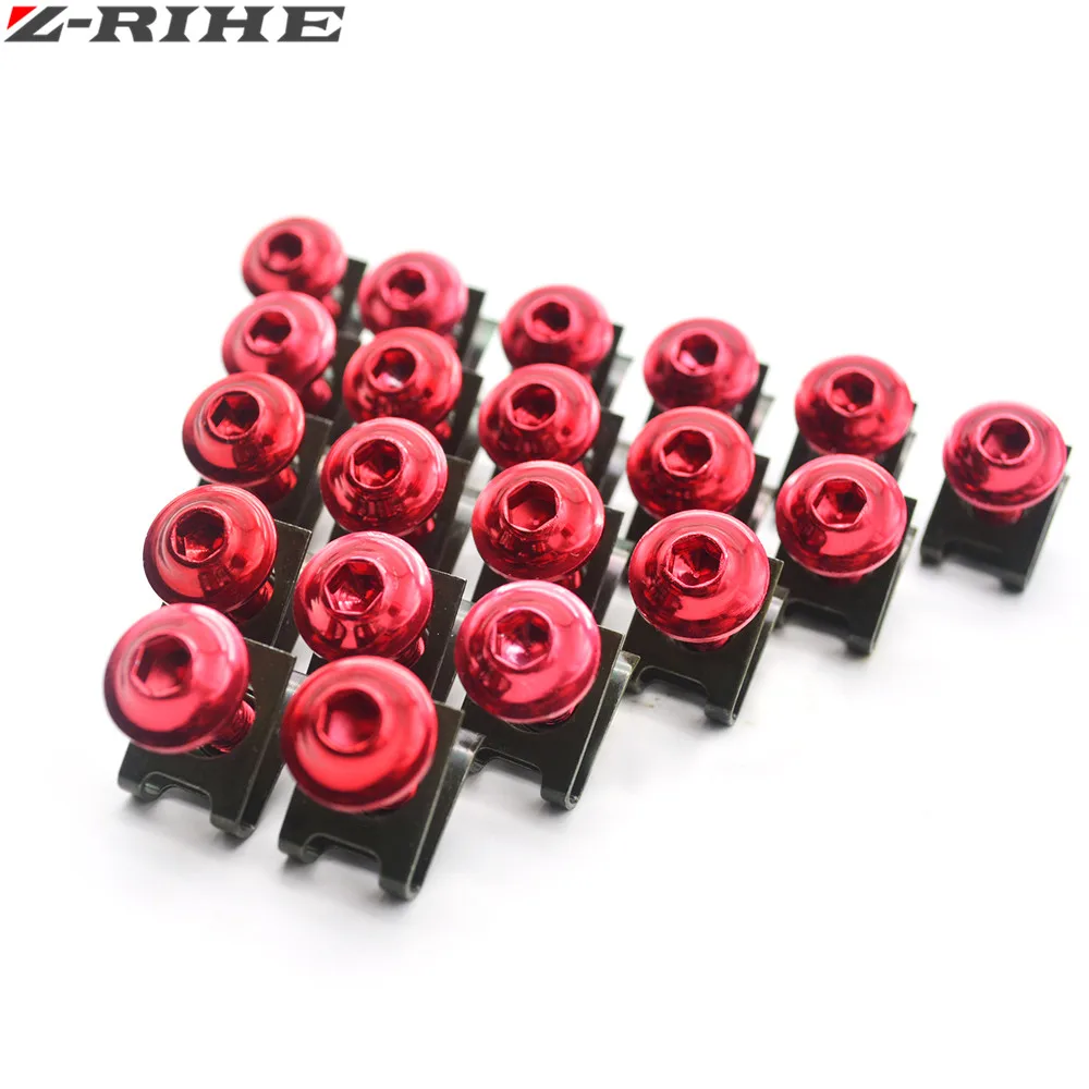 20X 6 мм cnc алюминиевые зеленые мотоциклетные детали Обтекатели Болты Винты для