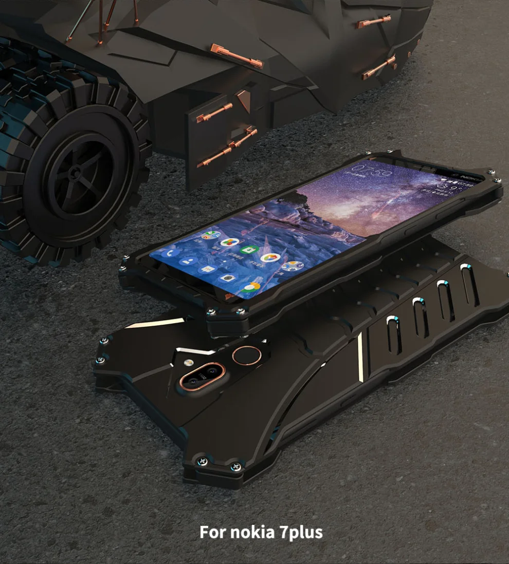 Роскошный Алюминиевый металлический чехол с Бэтменом для Nokia 7 Plus, чехол s, жесткий защитный бампер для Nokia 7 7 Plus, чехол
