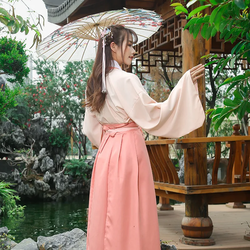 Летнее платье Hanfu в китайском стиле Повседневное для взрослых женщин свежая и
