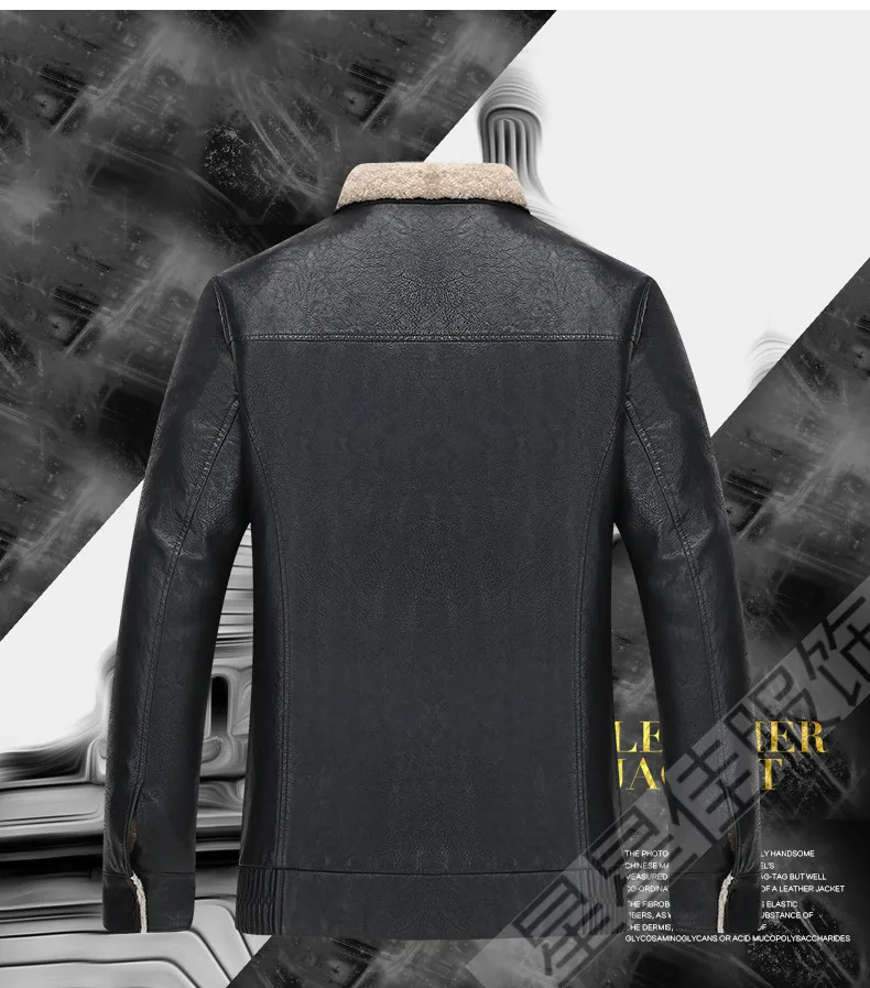 Большие размеры 10XL 8XL 6XL зимние мужские Куртки из натуральной кожи брендовая одежда модные черные куртки и пальто из овчины с шерстяным воротником