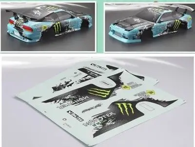 Наклейки 1/10 Onraod Drift Body наклейки nissan 180SX для HPI Kyosho|1/10 drift|drift 1/101/10 body |