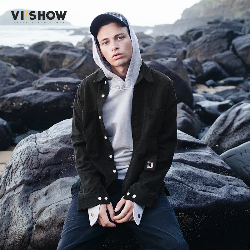 VIISHOW 2017 новая мужская джинсовая рубашка с длинным рукавом Camisa Masculina платье