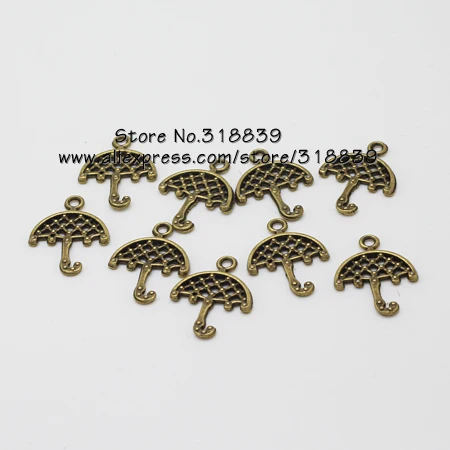 Антикварная металлическая подвеска в виде зонтика для самостоятельного