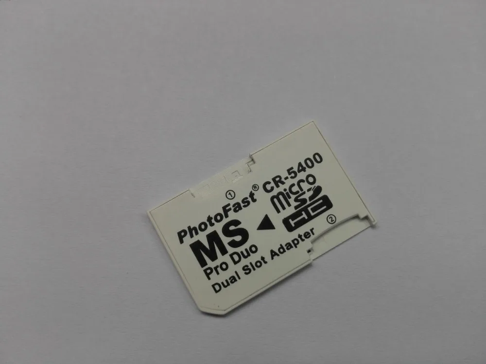 Оптовая продажа без емкости переходник с двумя слотами Micro SD TF на Memory Stick Pro Duo для